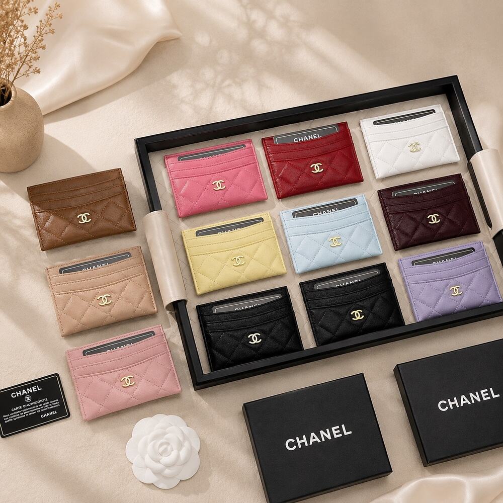 Quilted GWP Card Holder with Gift Box – Multiple Colors